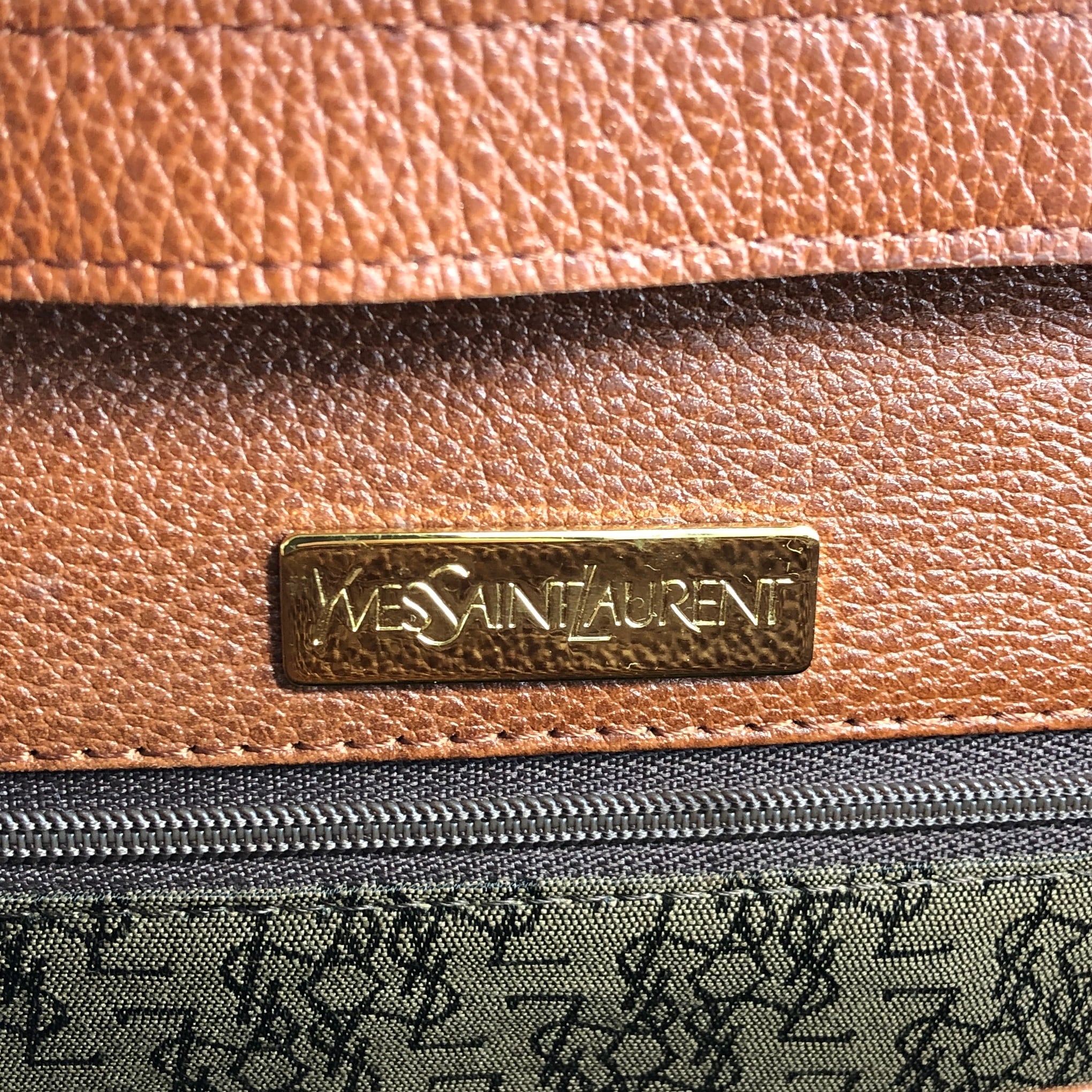 Yves Saint Laurent イヴ・サンローラン ショルダーバッグ ブラウン