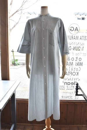 TICCA(ティッカ) 25S/S ハーブノーカラー半袖シャツワンピース