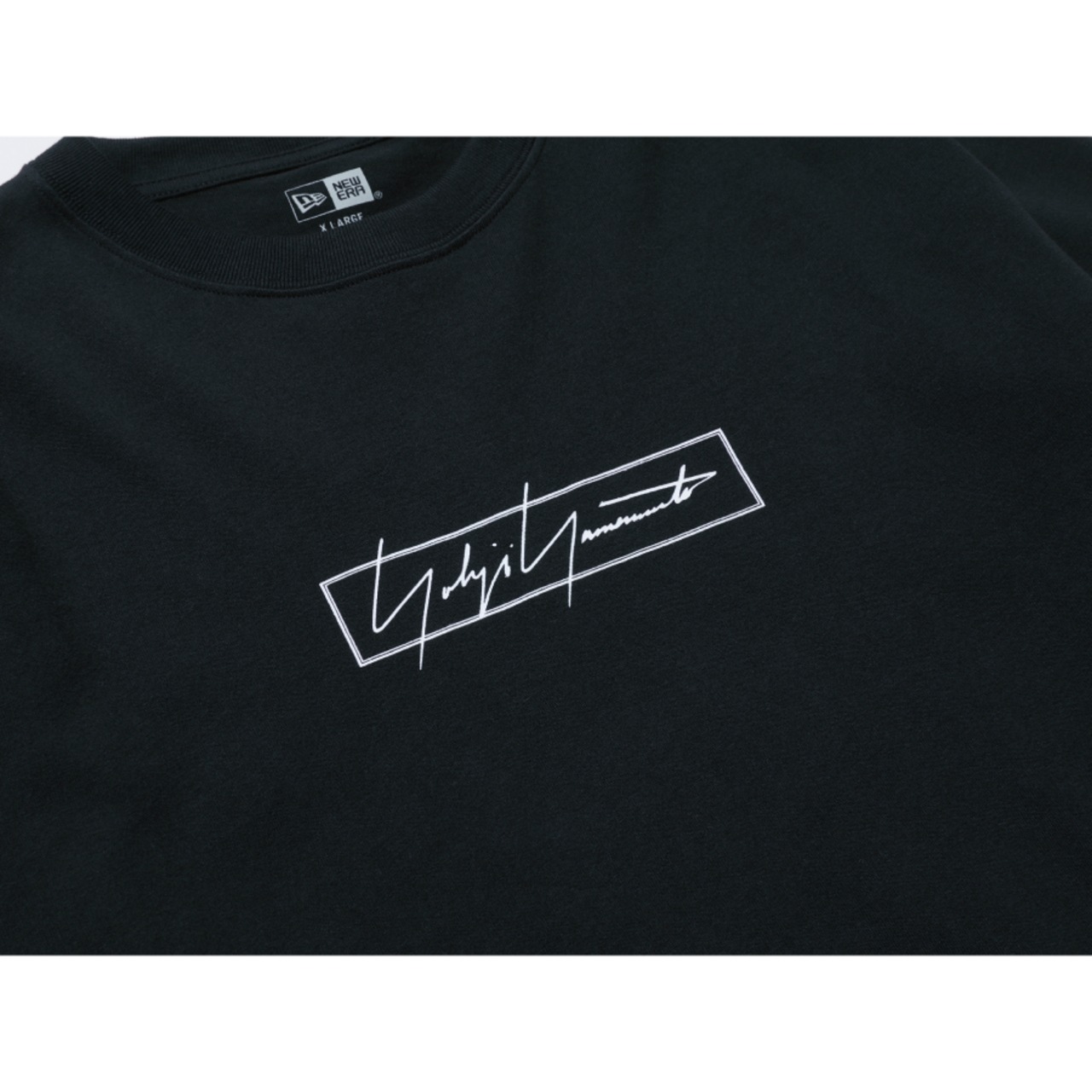Yohji Yamamoto×New Era BOX LOGO PRINT LONG SLEEVES BLACK | AYIN