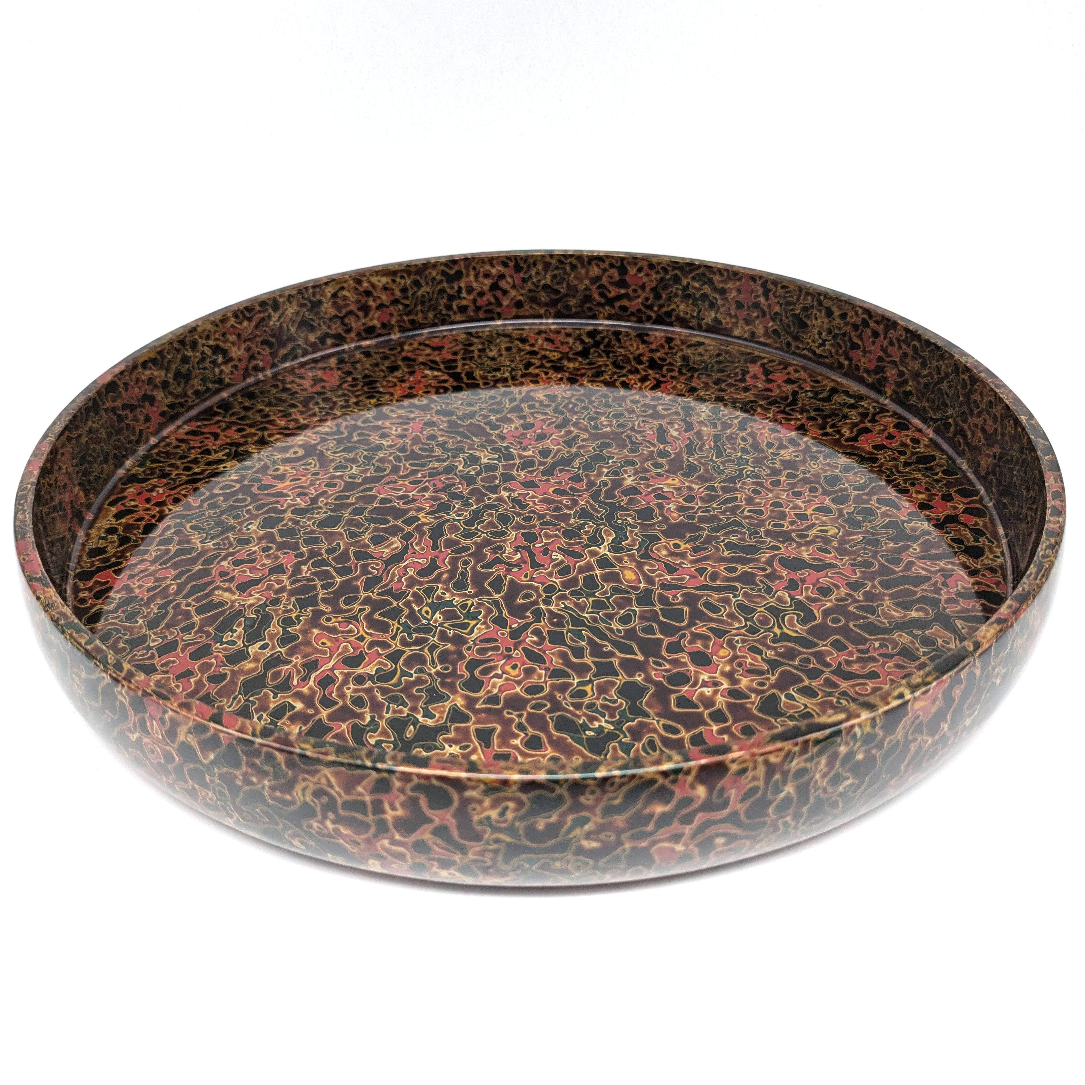 津軽塗（唐塗）バカ塗り・茶櫃・漆器・伝統工芸・No.240711-09・梱包
