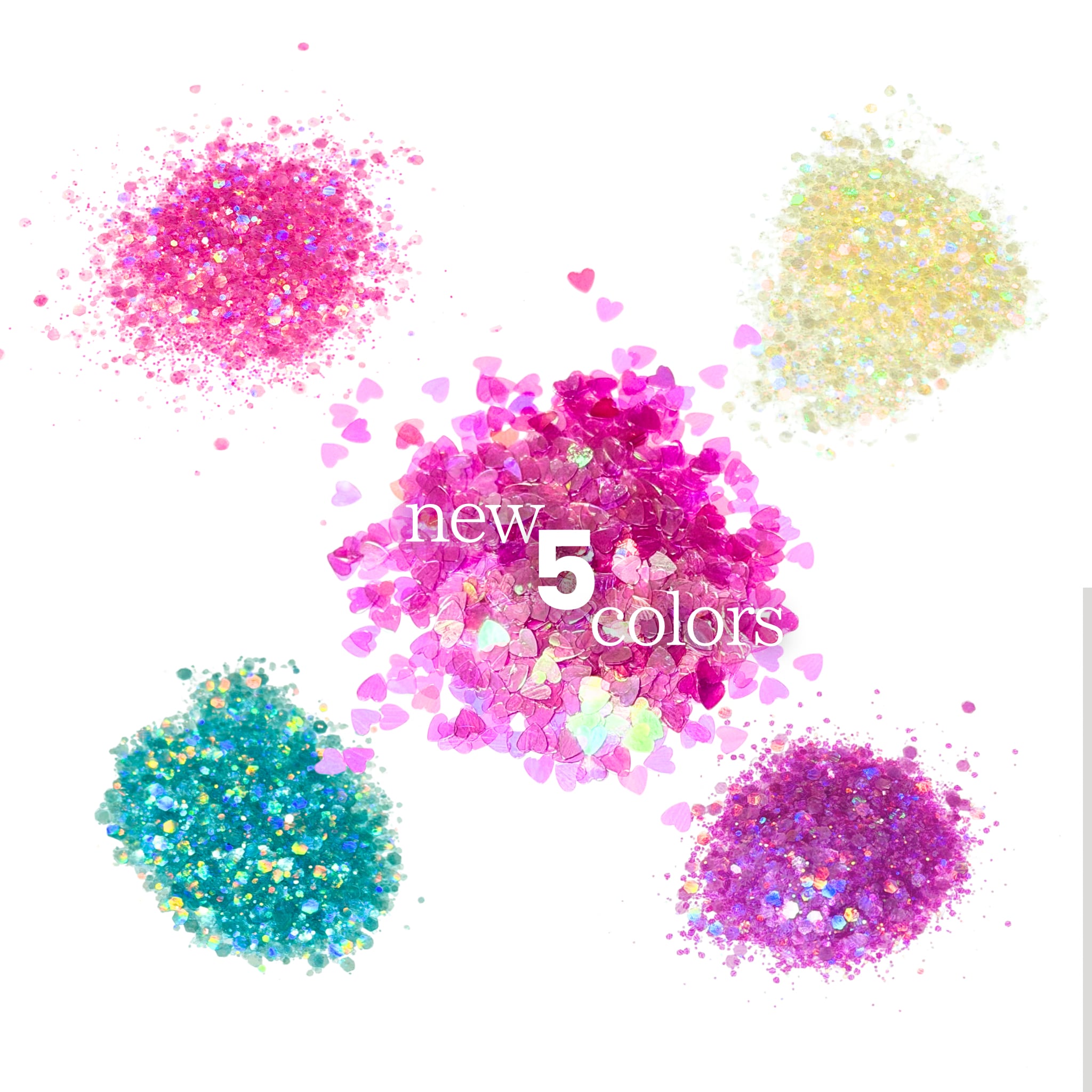 5色新色セット new エコなラメ2026 Eco glitter 5g