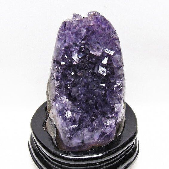 アメジスト クラスター ウルグアイ産 原石 amethyst 一点物 台座付属 182-8038