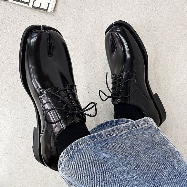 予約販売】 オックスフォードシューズ メンズ ローファー 足袋 タビ 先