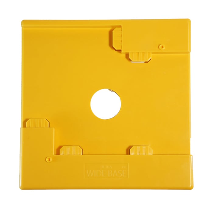 ウルトラワイドベース140角用 黄色 樹脂 40枚セット AR-2247 AR2247 足場ジャッキ用プラスチックの敷板 狭小地現場などに アラオ　 足場ジャッキ用樹脂製敷板