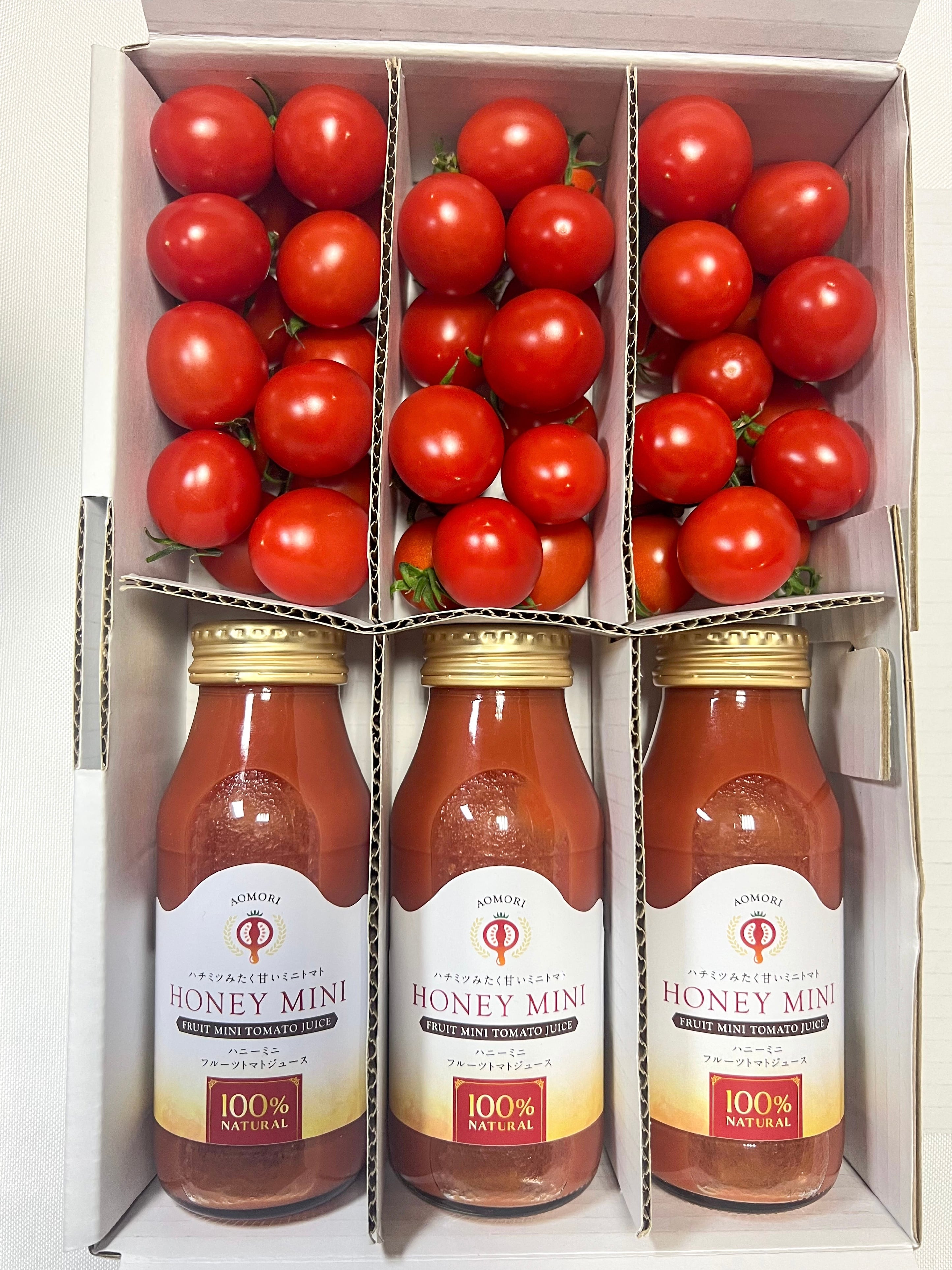 ジュースセット”【ハニーミニ500g+トマトジュース180ml 3本】 | TAKA FARM