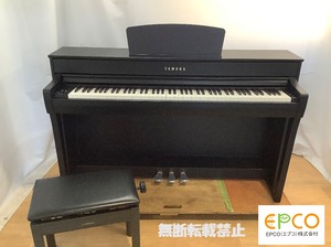★49462【電子ピアノ】YAMAHA　CLP735B　21年製