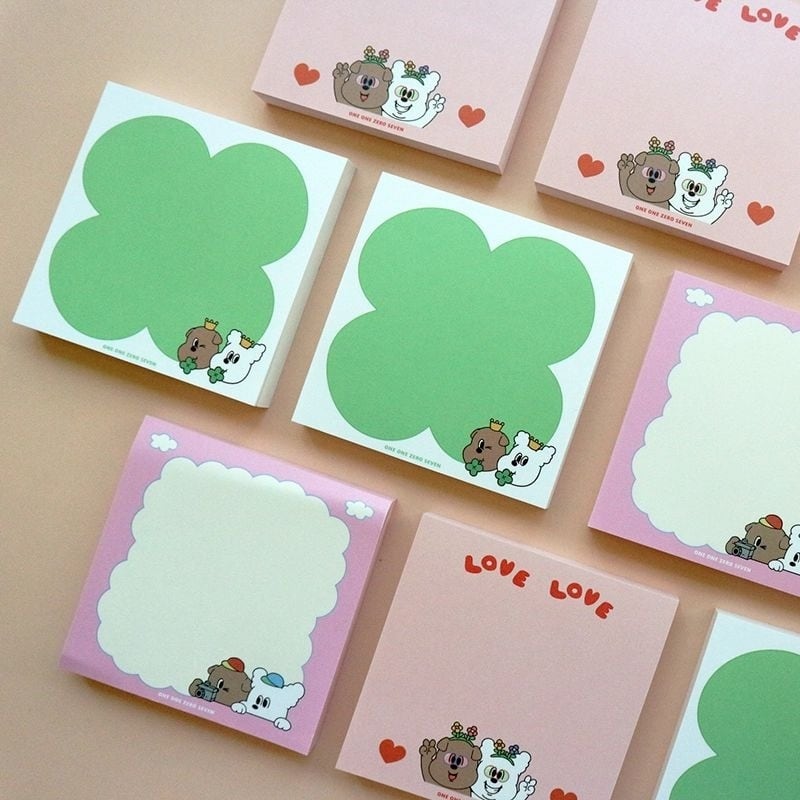 新柄追加!! [1107] ゴンチル スクエア メモパッド（全9種） | moim