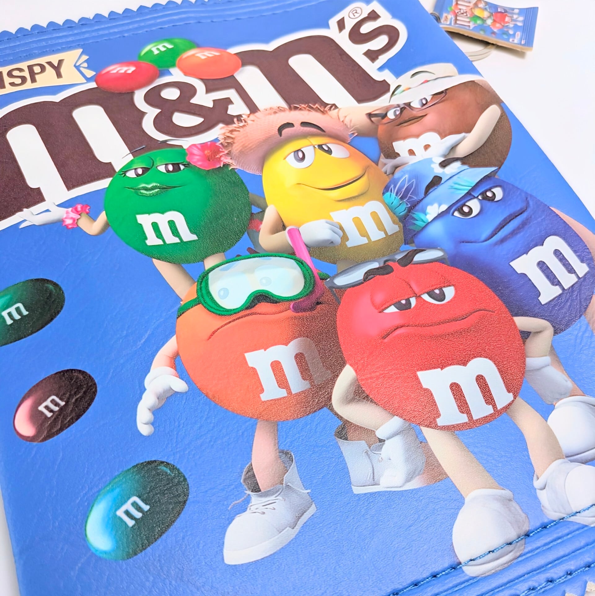 【 Snack Pack Pouch（ スナックパックポーチ ） 】『 m&m's / エムアンドエムズ / BLUE 』小物入れ / コスメポーチ 〚アメリカン雑貨 アメトイ〛