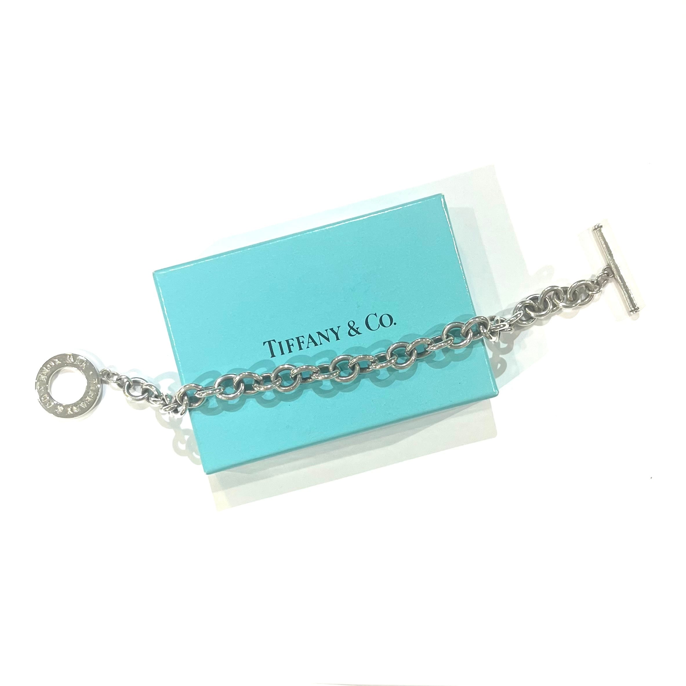 TIFFANY & Co. プレートネックレス シルバー925 チェーン付き TIFFANY&Co ティファニー プレートボールチェーン タグ ネックレス