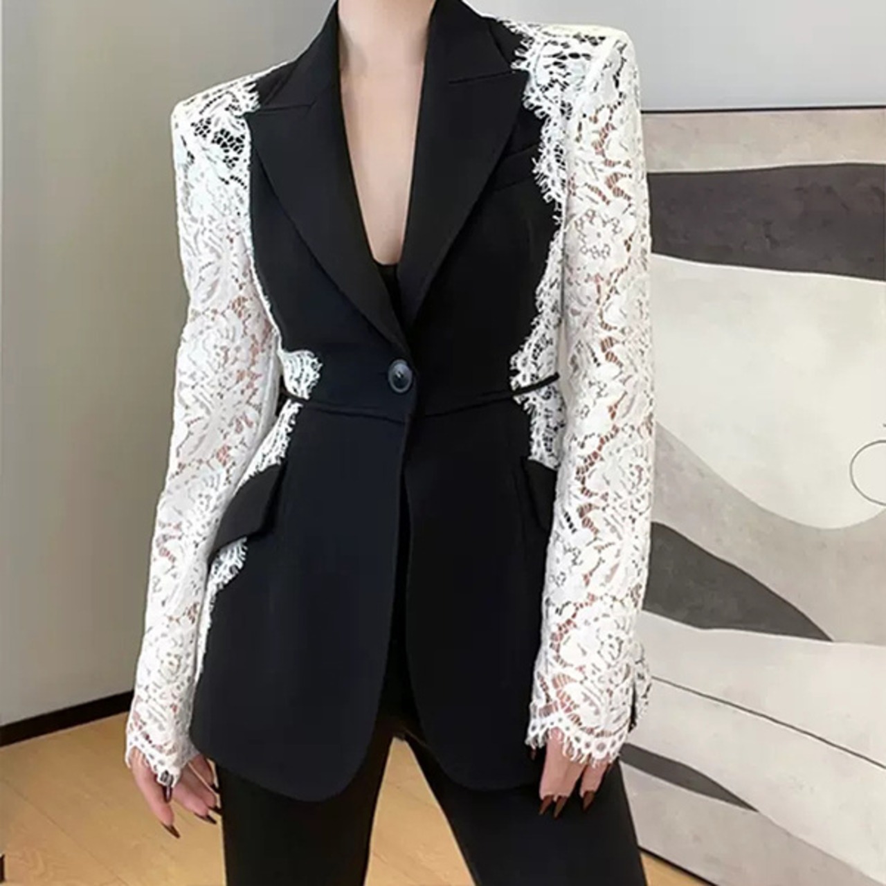 Lace Patchwork Jacket / レース パッチワーク ジャケット