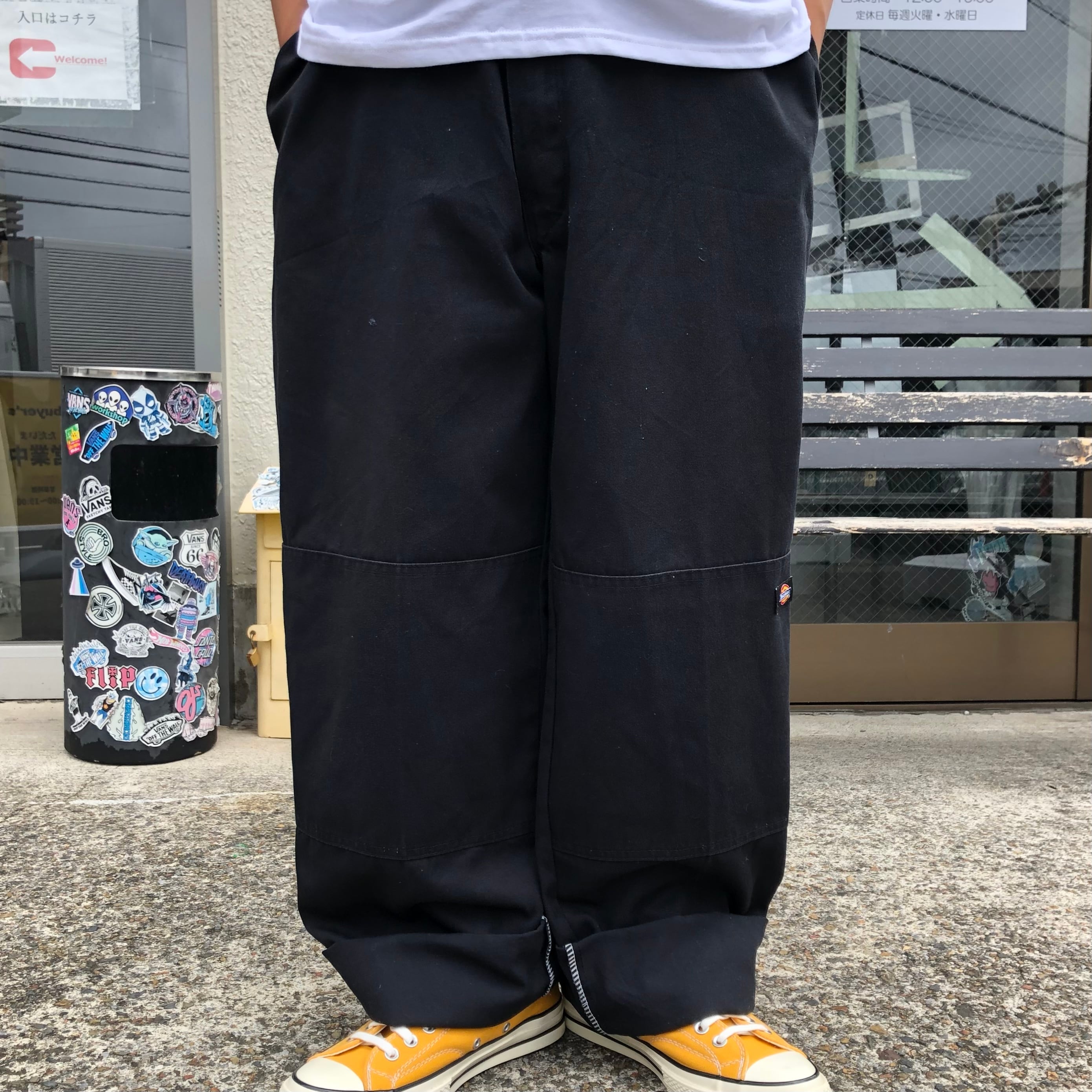 新品未使用　Dickies ダブルニー　チャコール　size:36×30