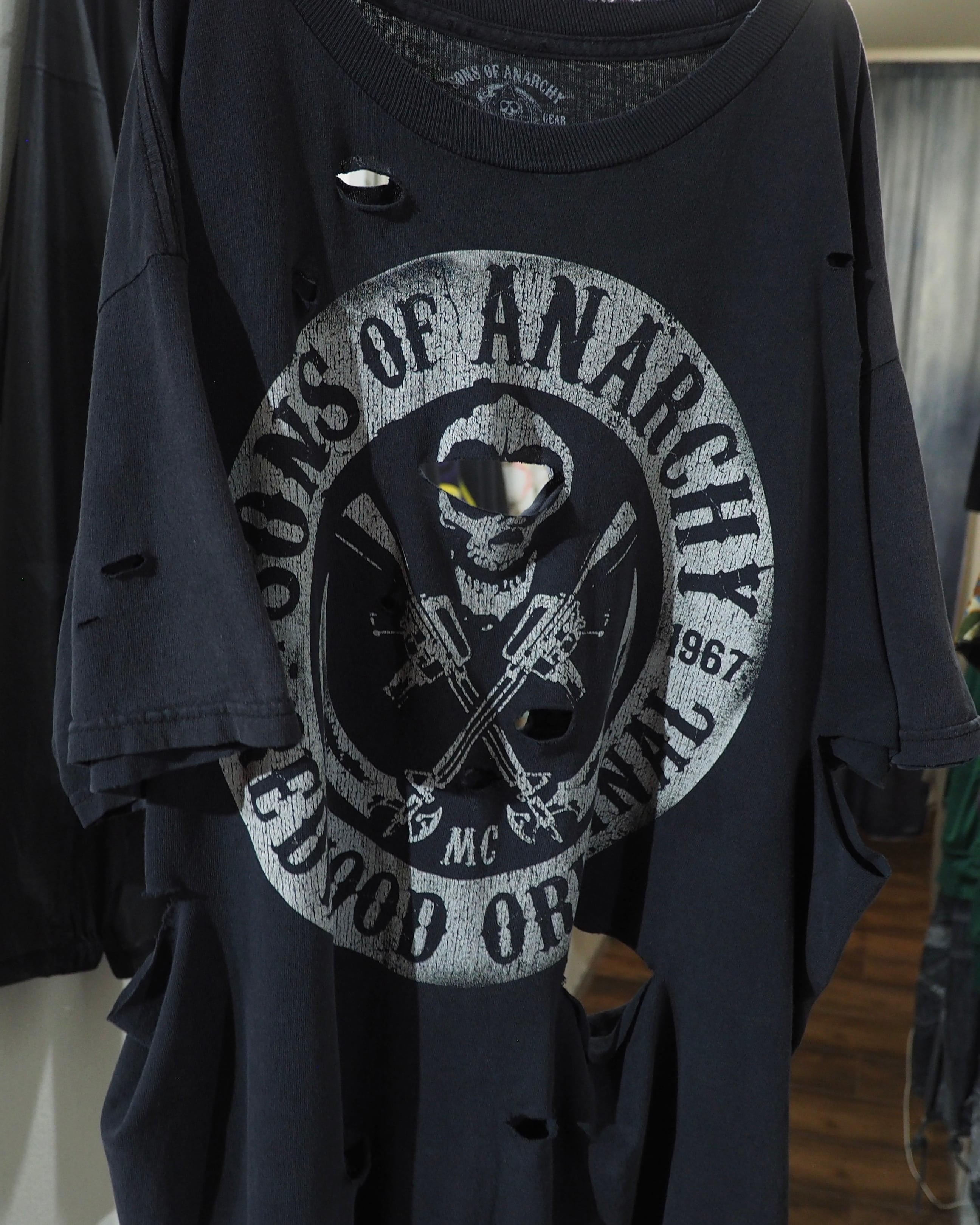” 循環 ” Crack Skull printed Boro Circulation Re:make SS Tee