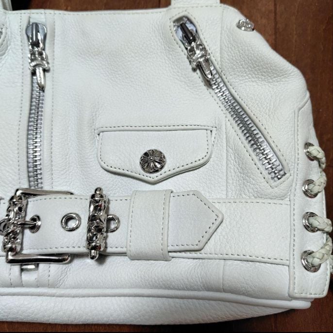 CHROME HEARTS クロムハーツ JJ DEAN / レザーライダース ハンドバッグ