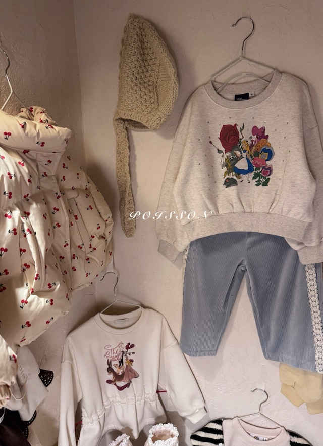 予約⌇poisson / Velvet lace pants