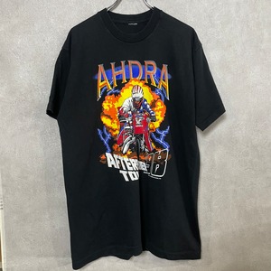 90s T-shirt "AHDRA" モータースポーツ シングルステッチ サイズ 4XL ブラック