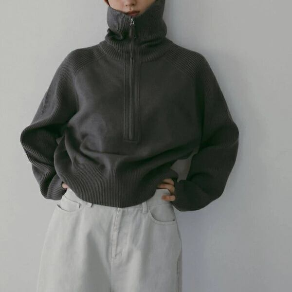 TODAYFUL トゥデイフル Halfzip Wool Pullover ハーフジップウールプル