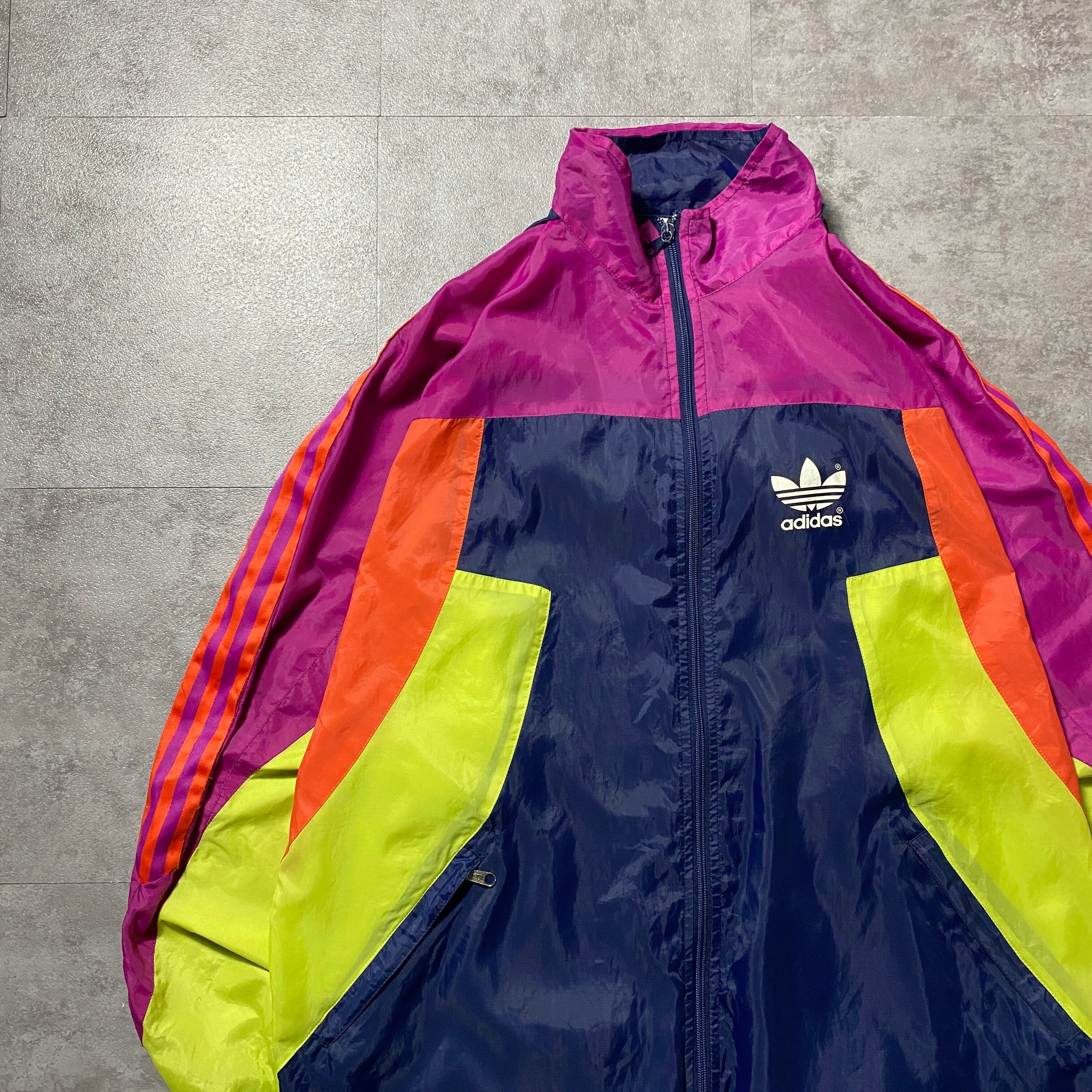 90's adidas アディダス トレフォイル プリント クレイジーパターン