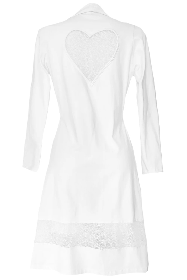 Nele Heart Gown - White