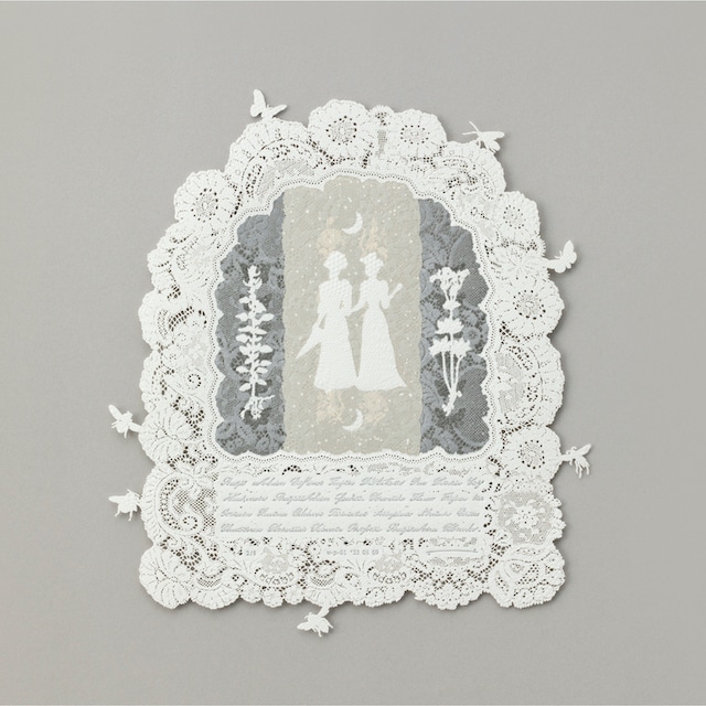 しろこまタオ   SHIROKOMA Tao "w-p-01 ‘23 05 09"/woodcut papercutting embossing（シート）