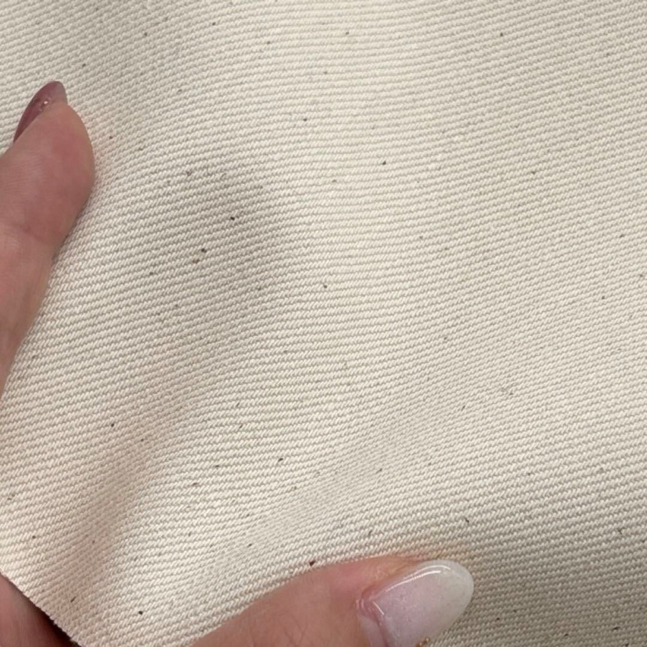 ★TC710◆2m◆綿100%カス残しツイル生地◆生成り