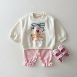 【BABY&KID】蝶結びケーキプリントトップス