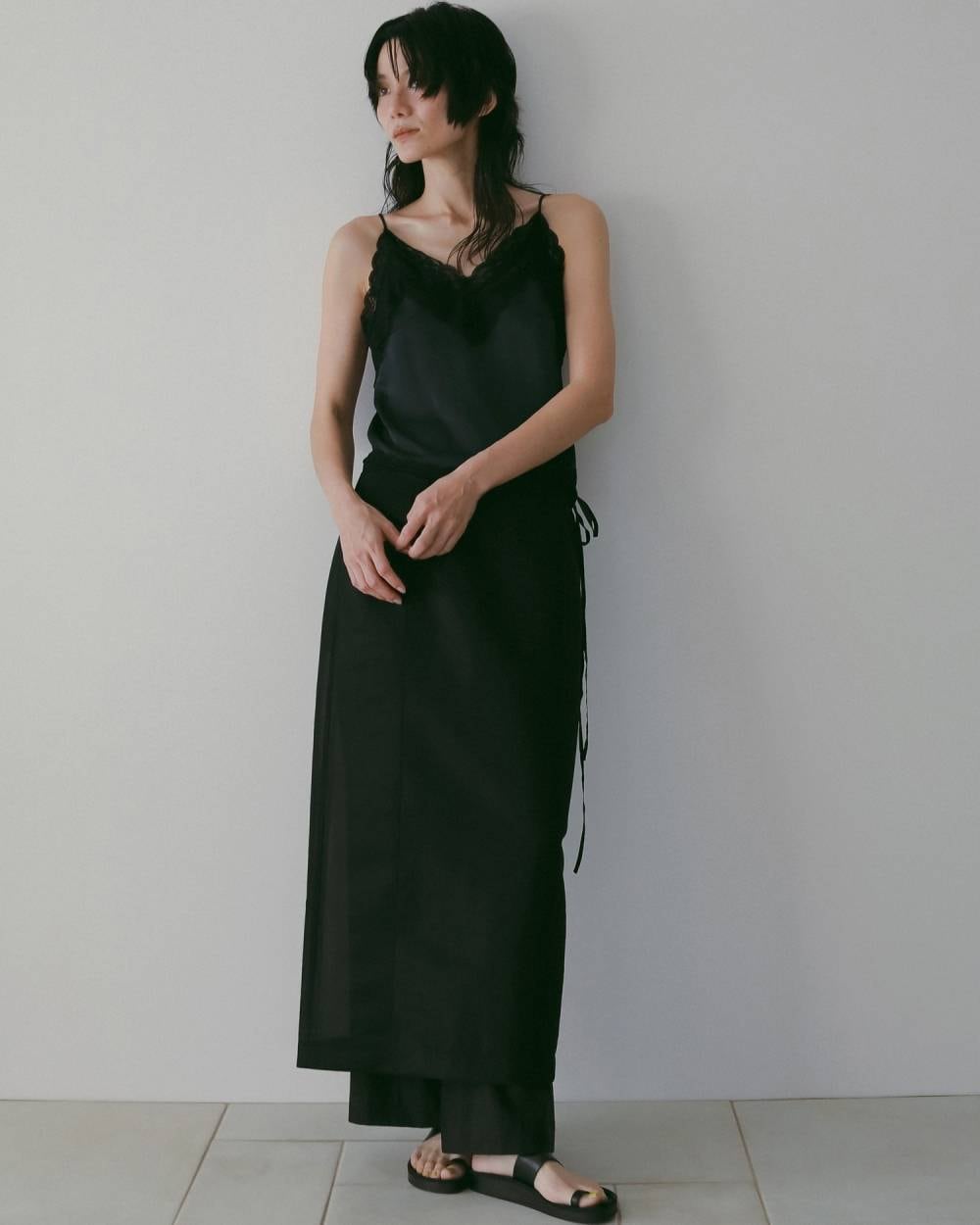 anuke 】Satin Lace Camisole | valance 福井｜レディース セレクト