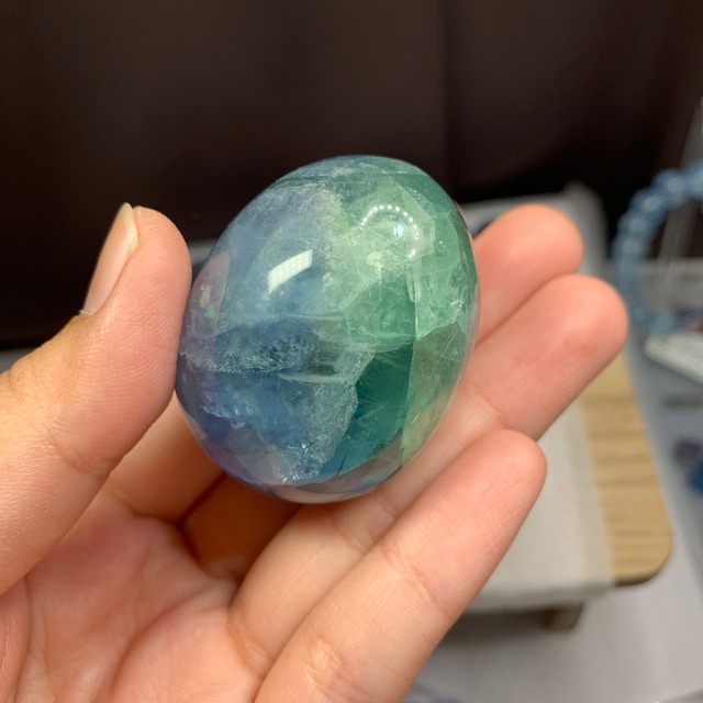 134たまご・スカイブルー×グリーンフローライト