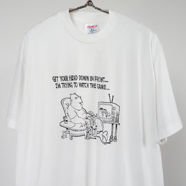 80’s Funny Print Vulgar Sex T-Shirt XL TeeJays USA製 ファニープリント エロTシャツ