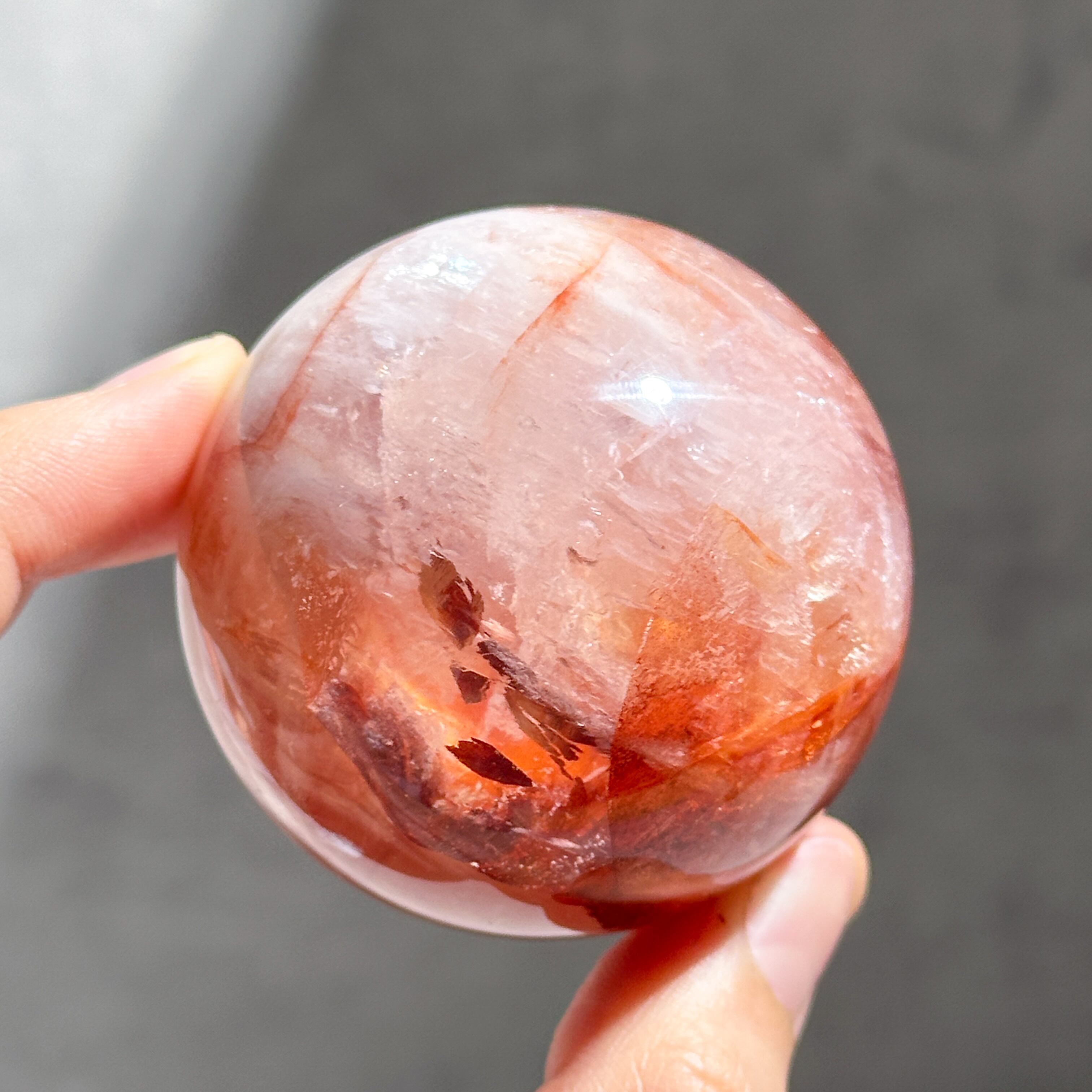 レッドヘマタイトクォーツ スフィア32◇Red Hematite Quartz◇ 天然石