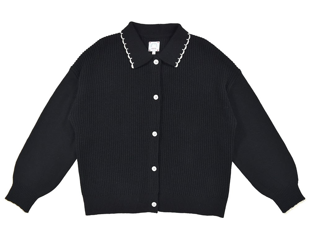 スカラップ襟ニットカーディガン KJHX5713 | Keitto NORTHERNTRUCK LILASIC