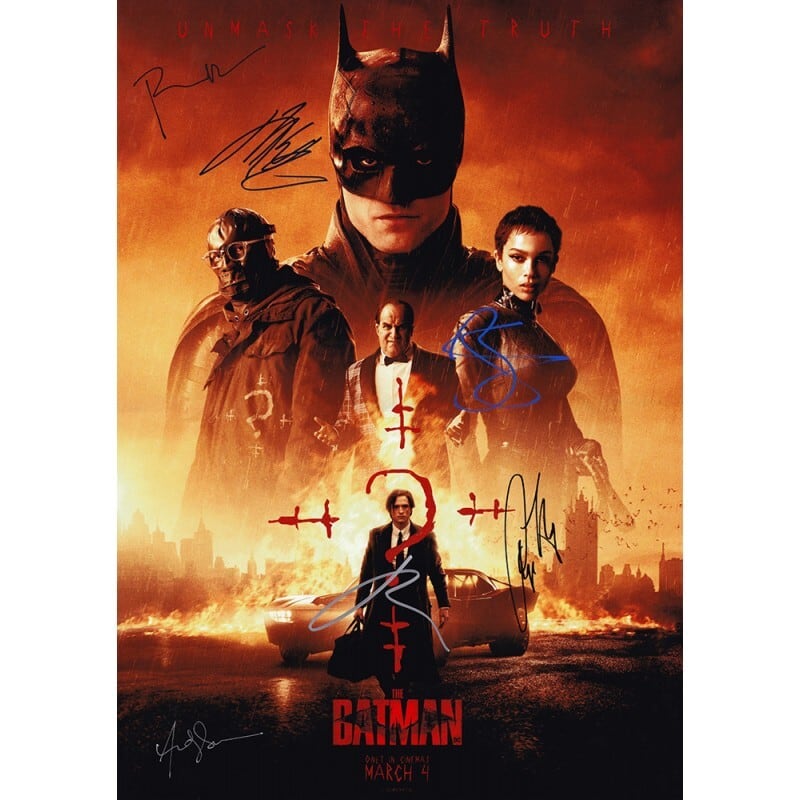 約56x71cm稀少レア★BATMAN バットマン US製非売品ポスター 直筆サインあり ケナー