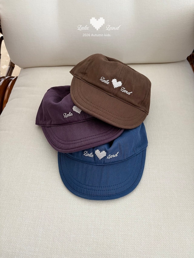 【取寄】lalaland|heart ball cap|ハートボールキャップ|FREE|kids|26 autumn