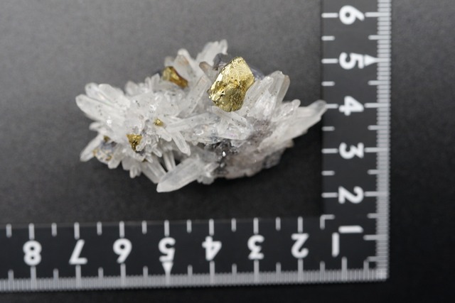 クォーツ/黄銅鉱/ガレナ Quartz/Chalcopyrite/Galena