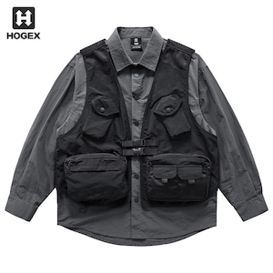 HOGEX HZ22122038C ベスト付きシャツジャケット