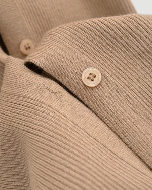 Vネックボタンリブニットワンピース 4color A0693