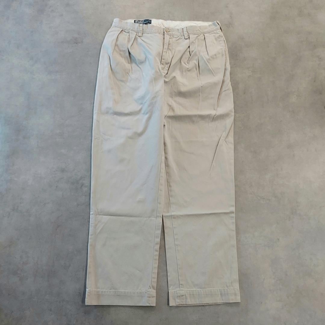 ポロバイ ラルフローレン W34 ポロチノ イーサン 古着 ベージュ 16707