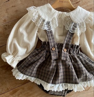 【先行〆9/15 23:59 5%OFF】2631 culottesskirt rompers / ANNESHIRLEY