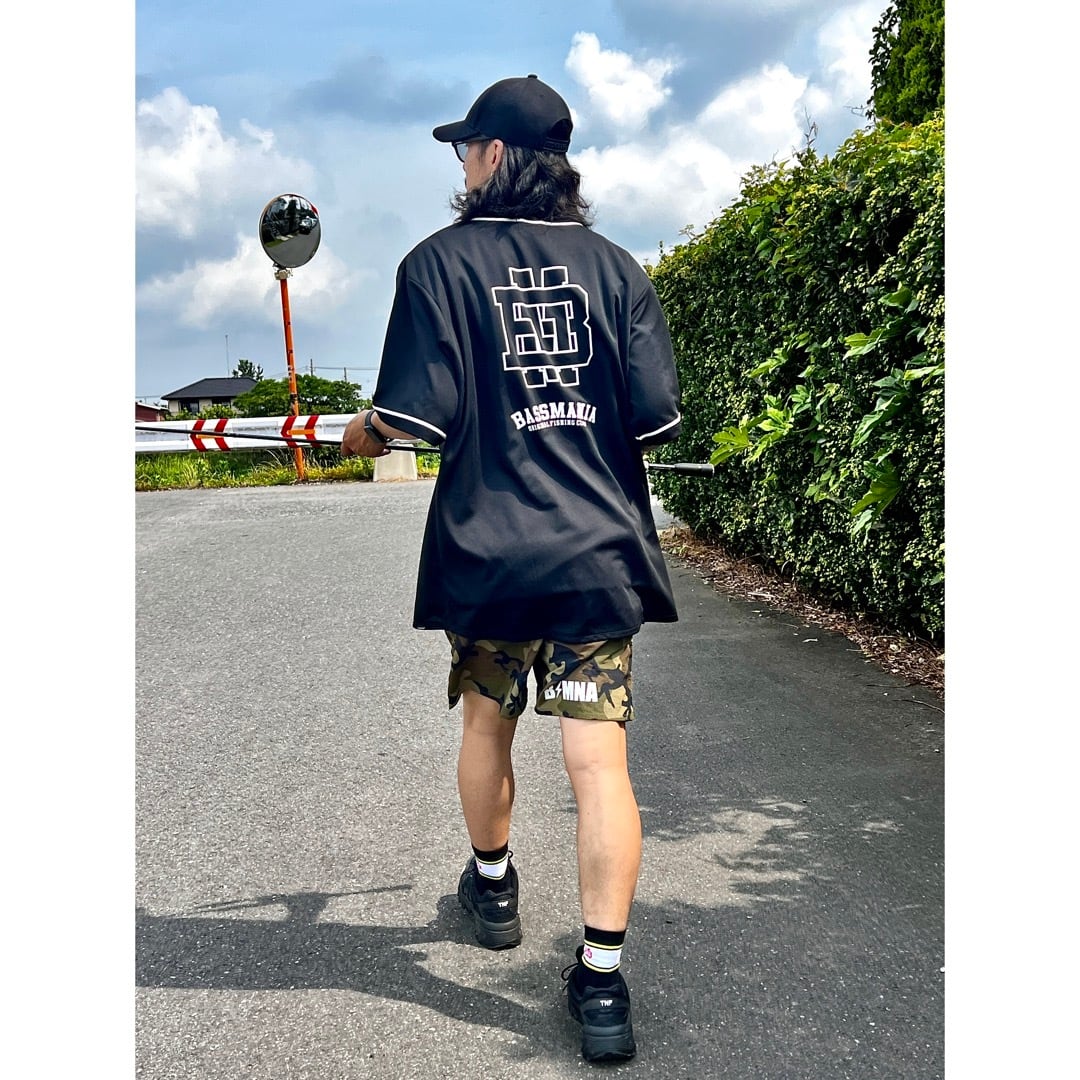BM Logo Dry Baseball Shirt [BLACK] | bassmania.jp