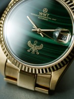 WMT Cabochon – Malachite Stone / Falcon / Gold Plating Edition