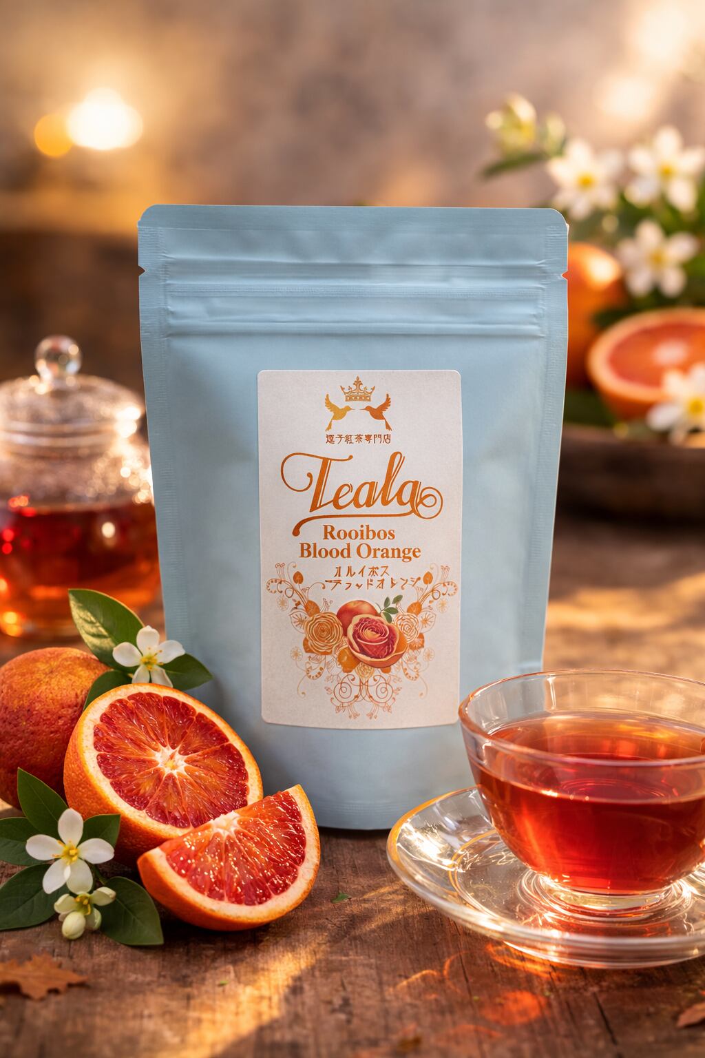 ルイボス ブラッドオレンジ ティーバッグ 8個入り | Teala紅茶専門店