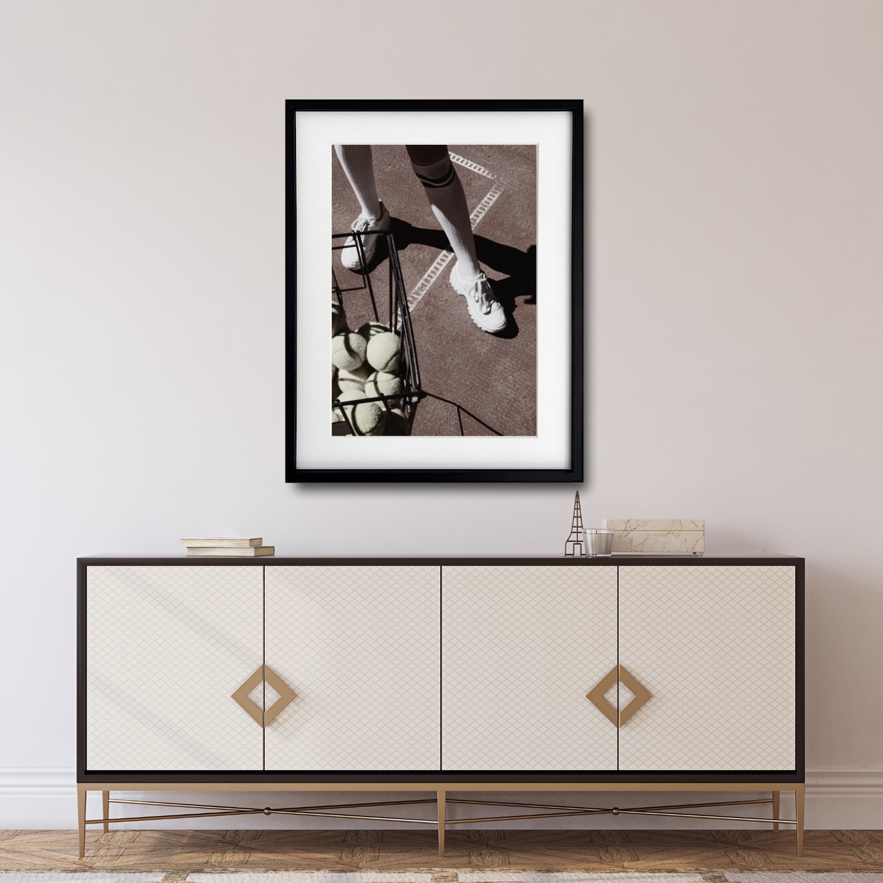 enjoy tennis｜光と影が織りなすスポーツフォトアートポスター｜洗練と躍動を感じるモダンインテリアに映える一枚A4ポスター