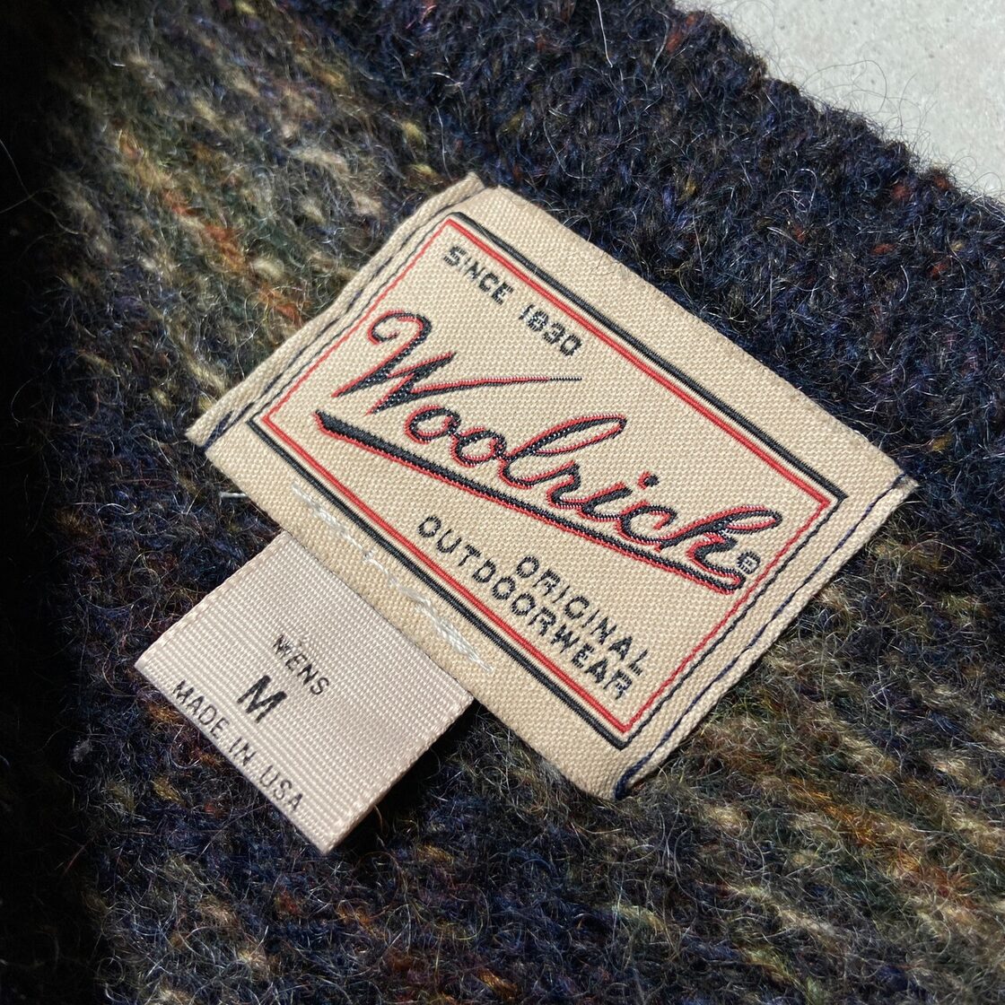 90年代 USA製 Woolrich ウールリッチ ウールニットセーター フェア 