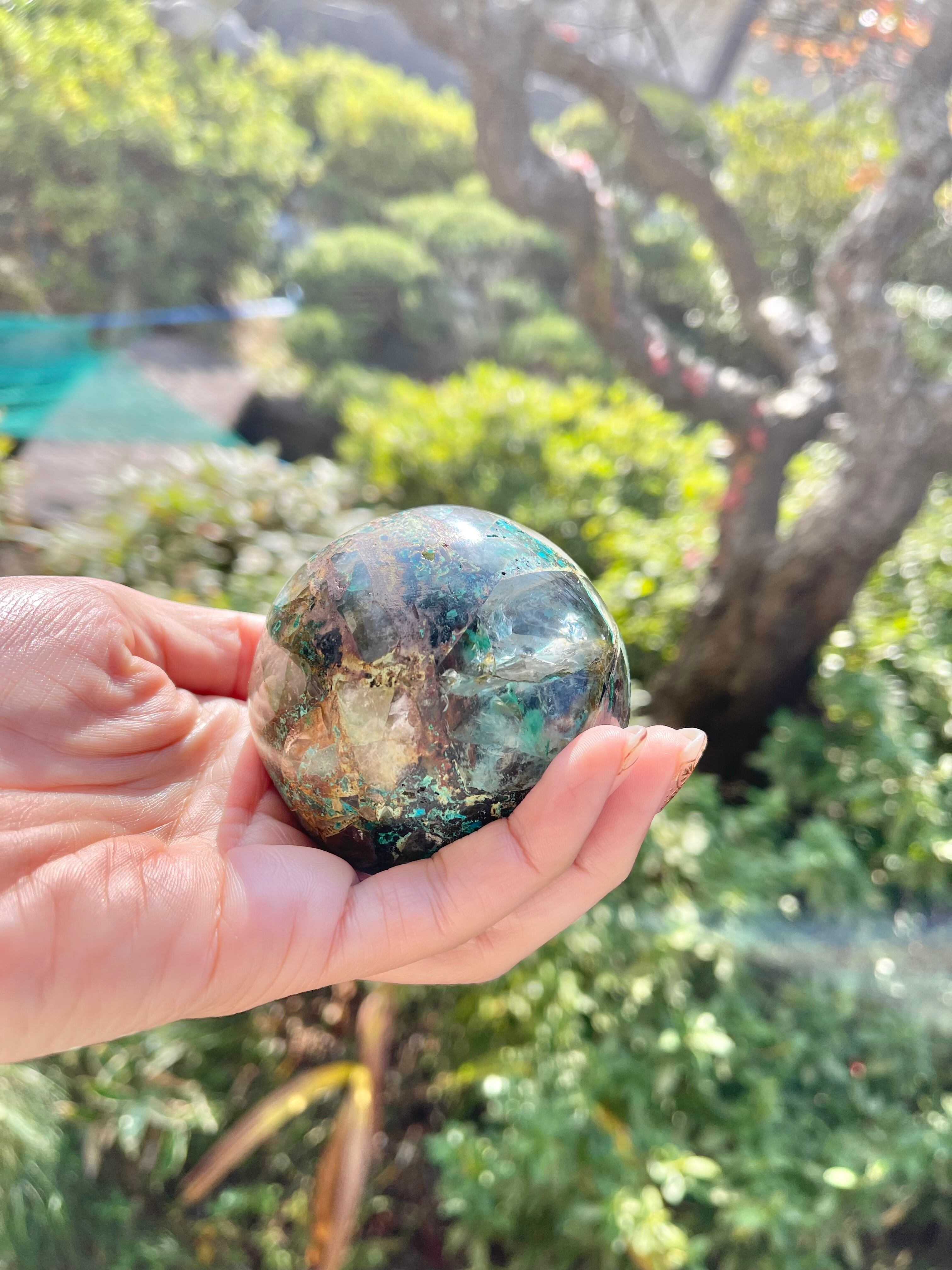 クリソコラインクォーツスフィア