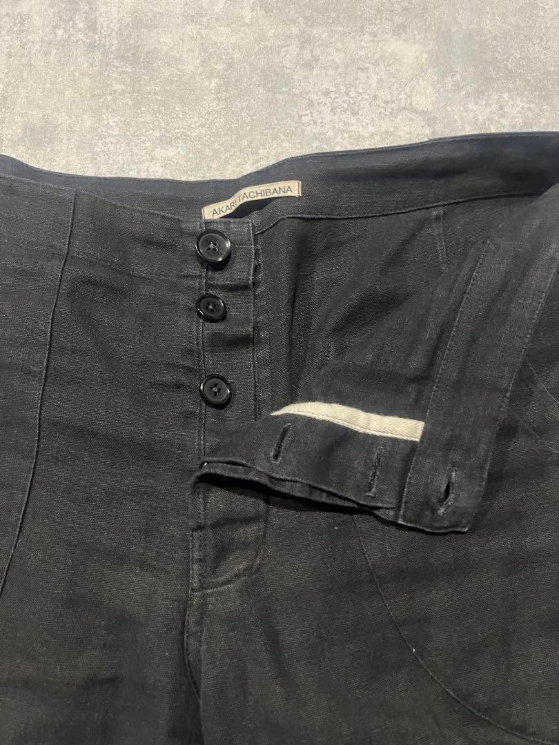 AKARI TACHIBANA U trouser ヘンプパンツブラック | ヤマダウェブコム
