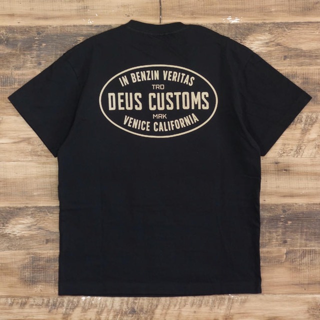 デウスエクスマキナ Deus Ex Machina メンズ ボックス Tシャツ HARLEM TEE ブラック