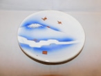 染付富士山皿 Blue &white porcelain plate(Mt Fuji)