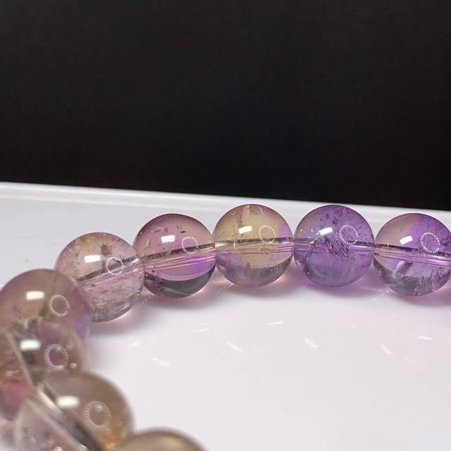 no3アメジスト・アメトリン・シトリン★グラデーションブレスレット