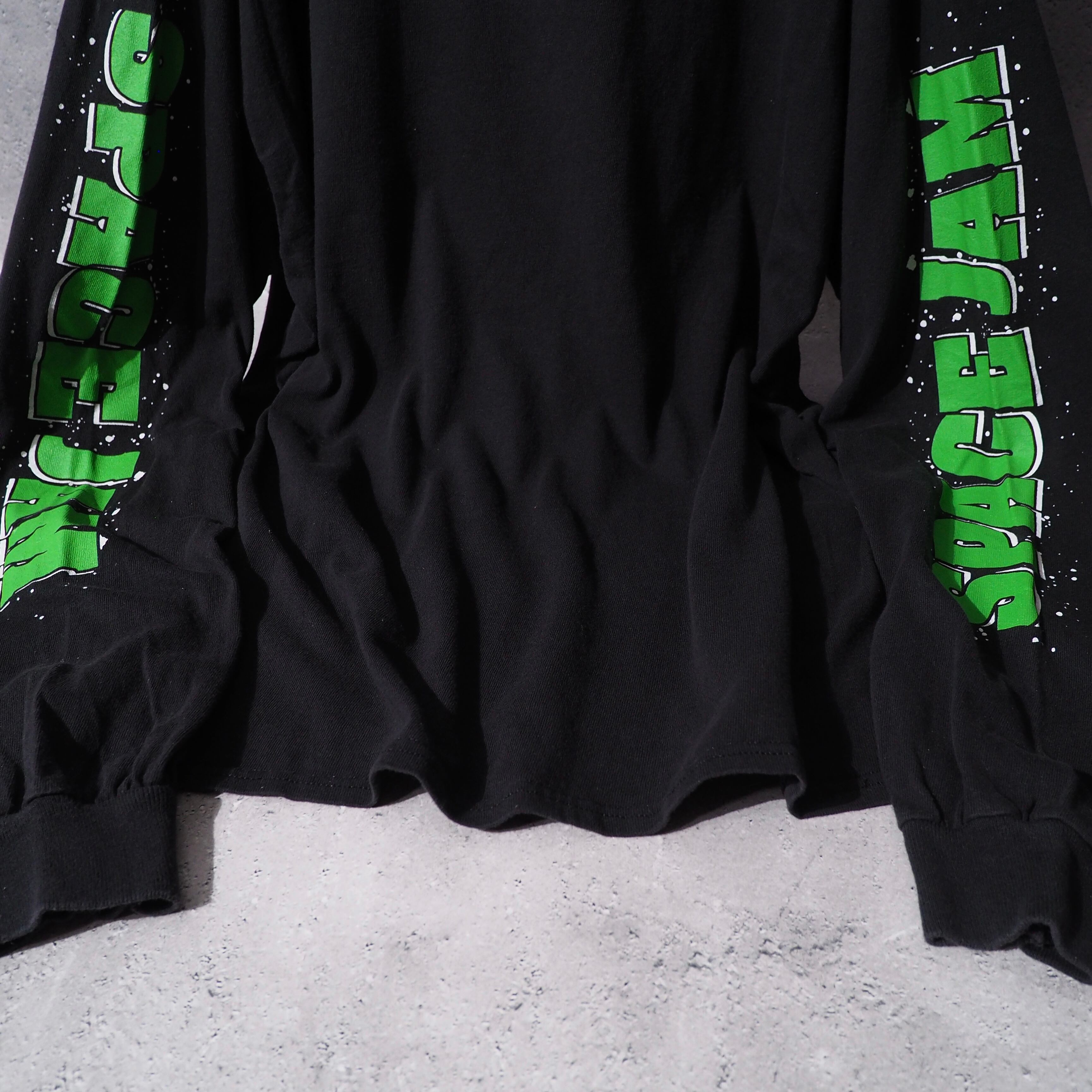 ” SPACE JAM - All Star ” Character printed long sleeve Black Tee