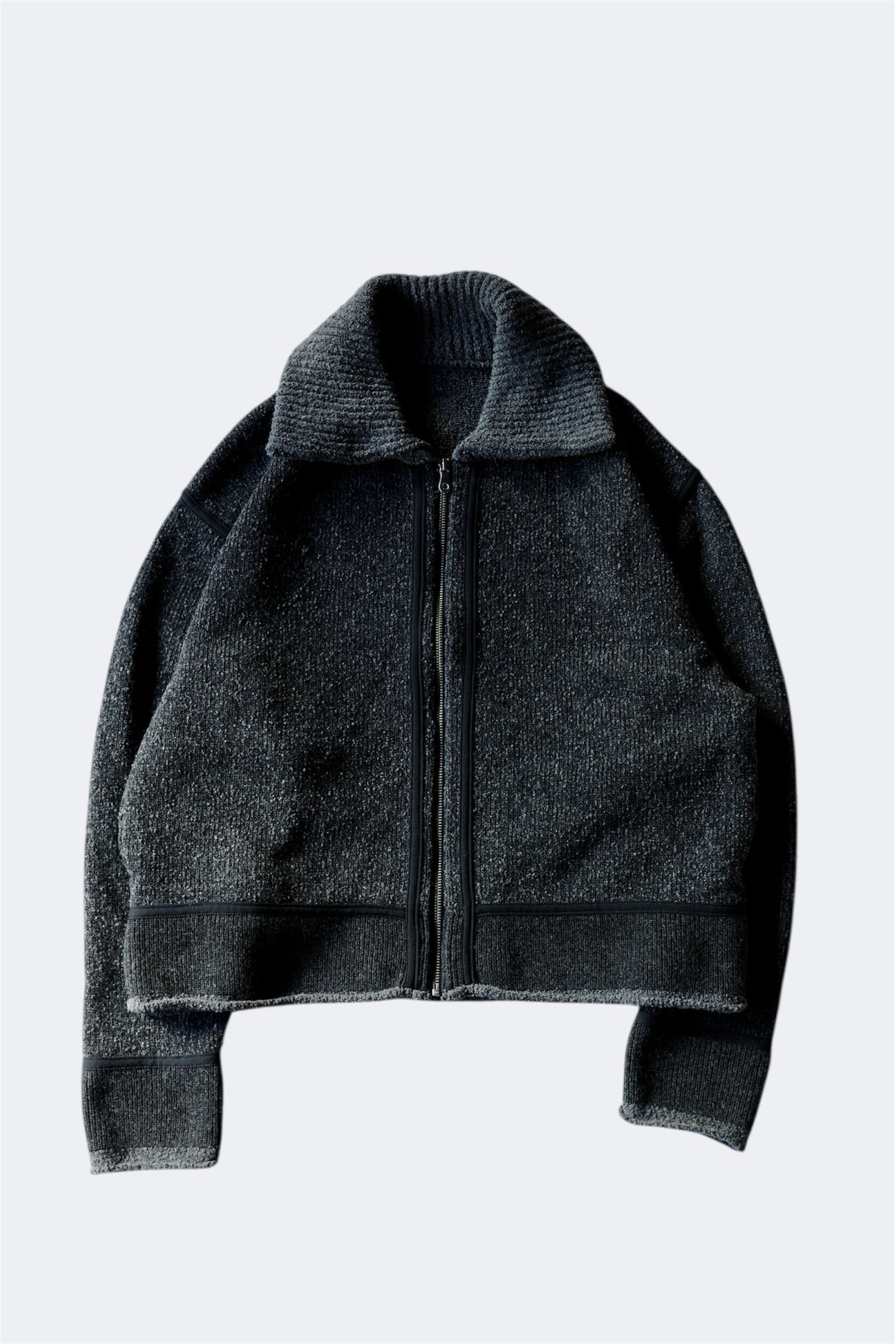 crepuscule 【EXCLUSIVE KNIT FLIGHT JACKET -CHARCOAL-】