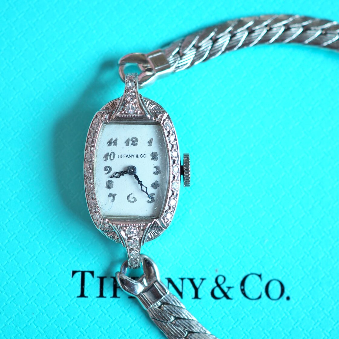Tiffany & Co. ティファニー K14WG アールデコ ダイヤモンド 